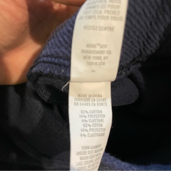 Offline by Aerie Blue Knit Yoga Pants Y2K Women’s Flare Small Bell Bottom Cotton - Picture 4 of 10